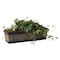 Gardenised Outdoor and Indoor Rectangle Trough Plastic Planter Box, Vegetables or Flower Planting Pot QI004121.L - alternate 1